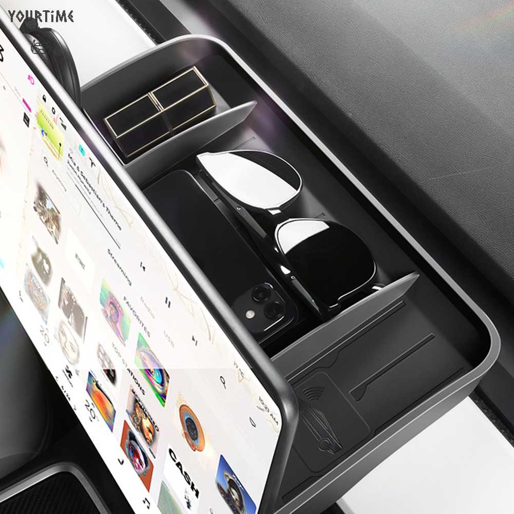 Hộp Đựng Đồ Dùng Gắn Bảng Điều Khiển Chống Trượt Cho Tesla Model 3