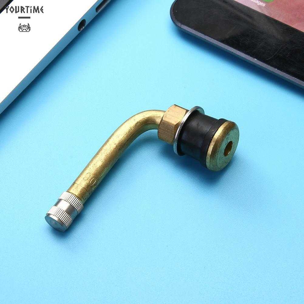 Van Bánh Xe Tải TR570C Bằng Đồng Thau Uốn Cong 90 Độ