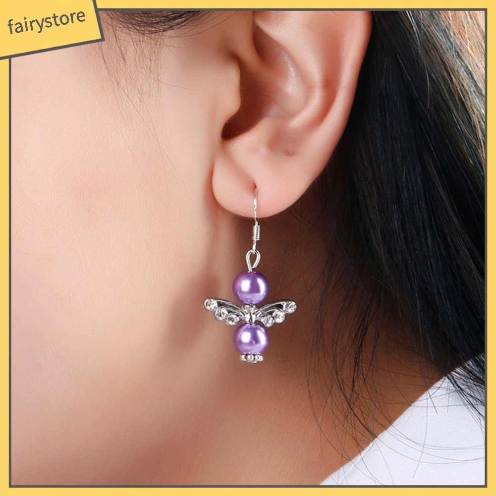 Bông Tai Hình Đôi Cánh Đính Đá Thời Trang Dành Cho Nữ