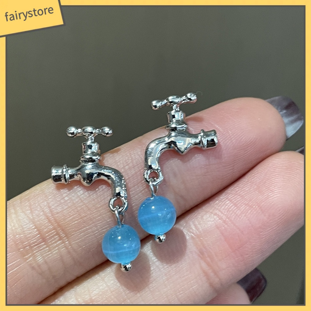 1 Đôi Bông Tai Hợp Kim Đính Pha Lê Giả Phong Cách Vintage