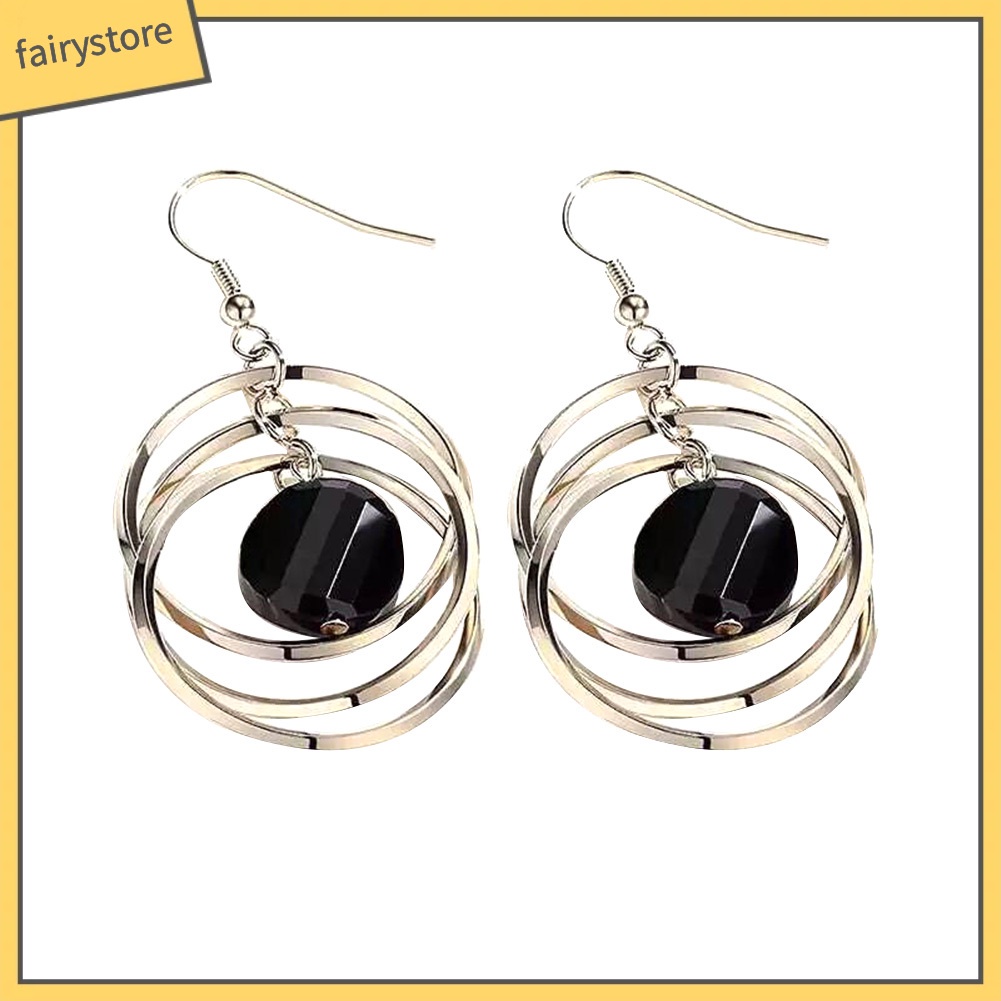 Bông Tai Móc Hình Tròn Rỗng Thanh Lịch Cho Nữ