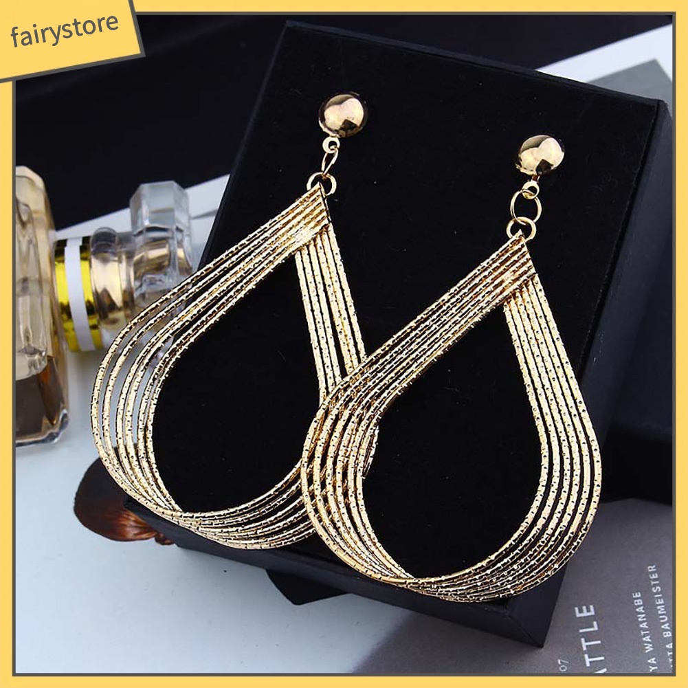 Đôi Bông Tai Hình Giọt Nước Thời Trang Cho Nữ