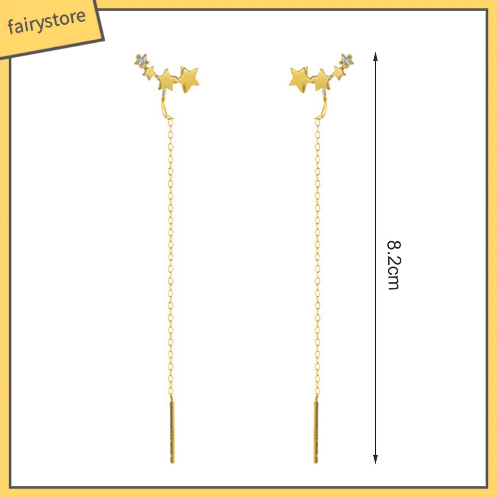 1 Đôi Bông Tai Hình Ngôi Sao Tinh Tế Phù Hợp Mỗi Ngày Cho Nữ