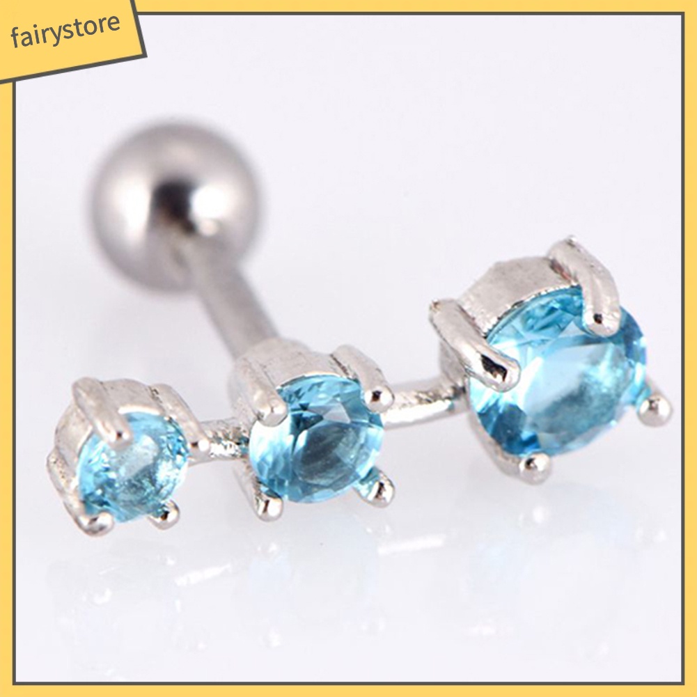 1 Khuyên Tai Thanh Tạ Đính Đá Zircon Thời Trang