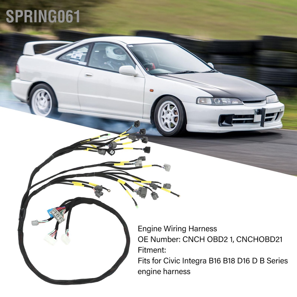 Spring061 Động Cơ Dây CNCH OBD2 1 Chuyển Đổi Cho Công Dân Integra B16 B18 D16 D B Series