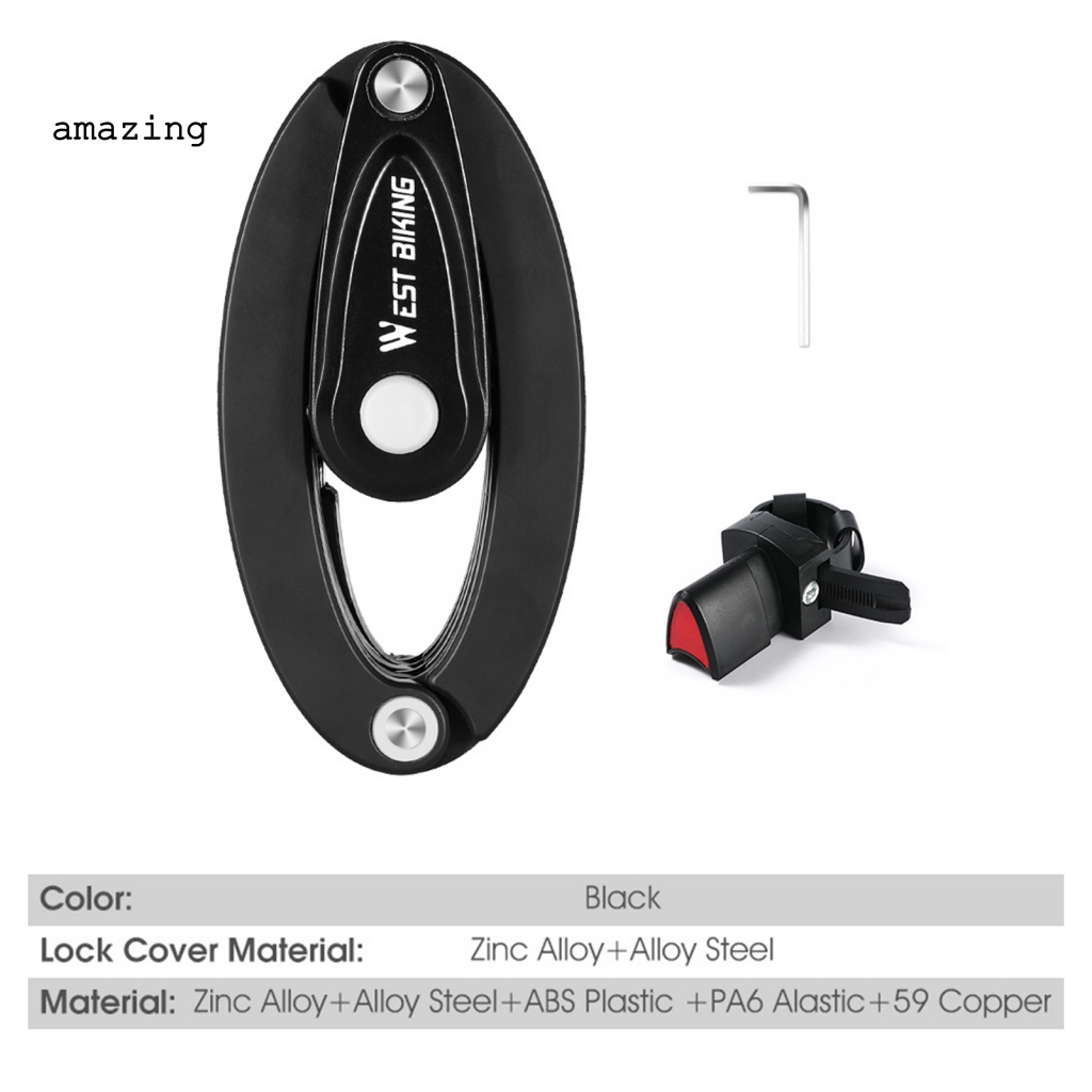 Khóa Xe Đạp Điện Chống Trộm Chống Gỉ Có Mật Khẩu Tiện Dụng