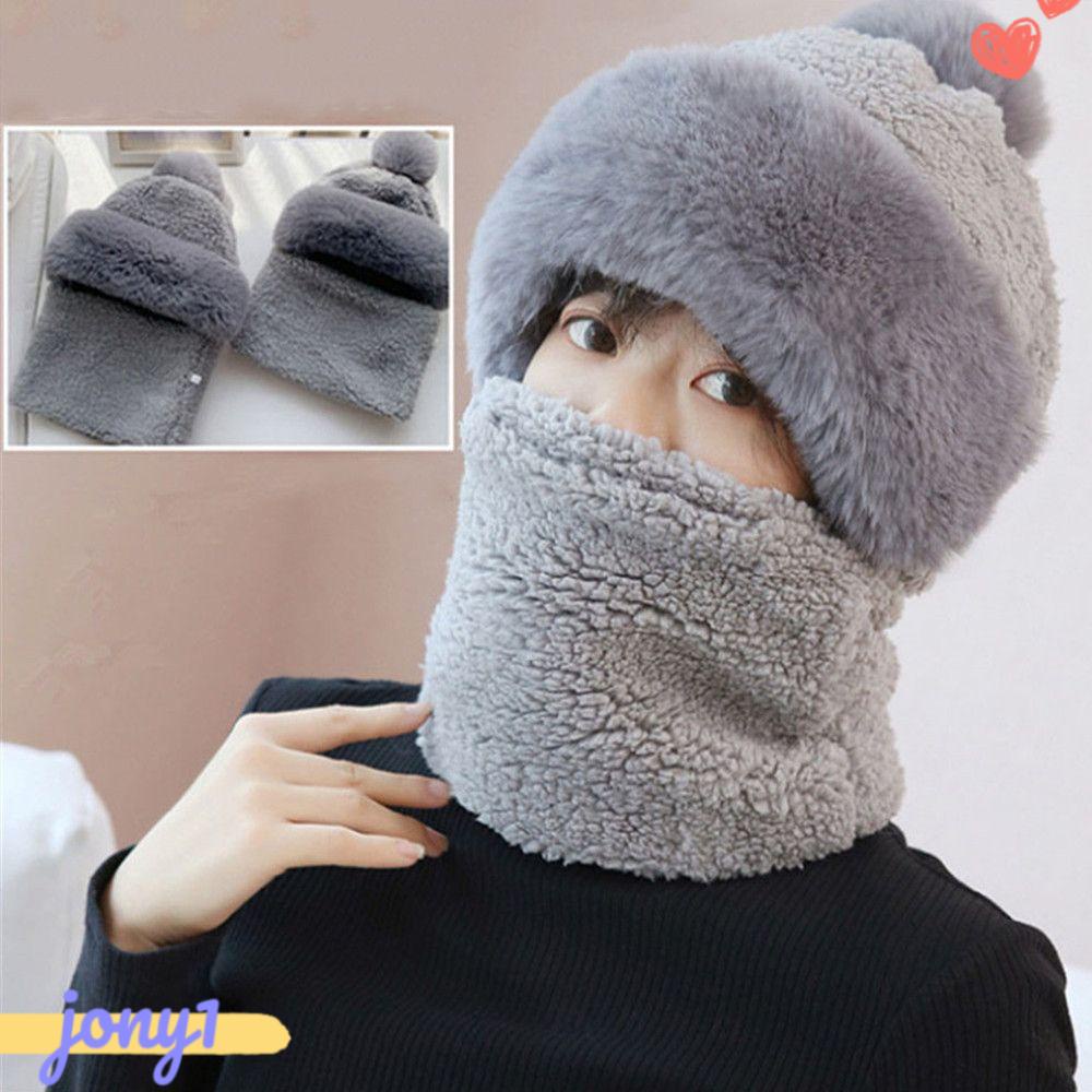 Mũ Tích Hợp Bóng Lông Che Tai Chống Gió Mùa Đông