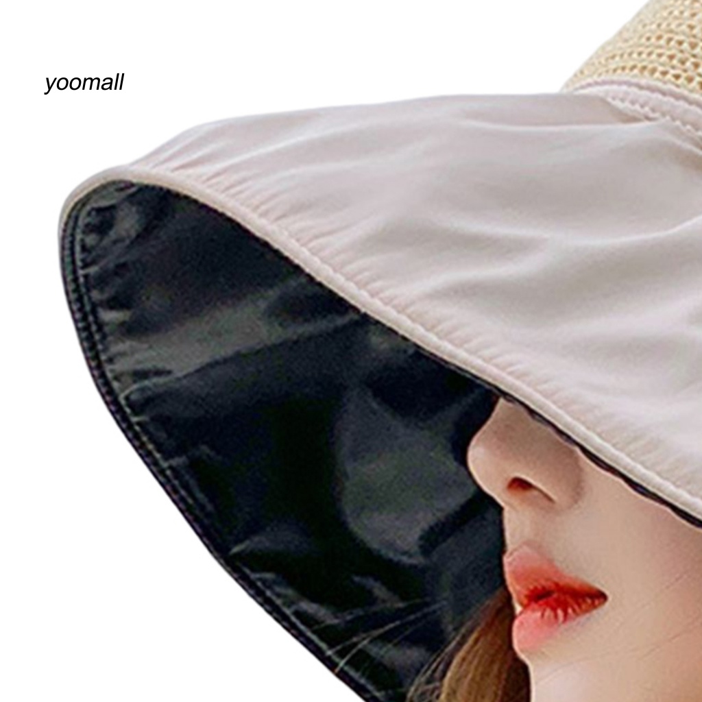 Mũ Tai Bèo Vành Rộng Chống Tia UV Có Thể Điều Chỉnh Kích Cỡ Cho Nữ