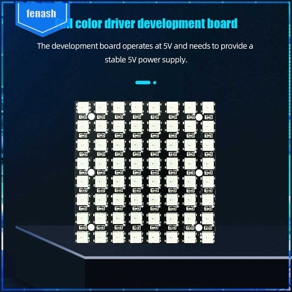 Bảng MạCh PháT TriểN WS2812 5V 64-bit LED HìNh Vuông Cho ĐiệN Tử