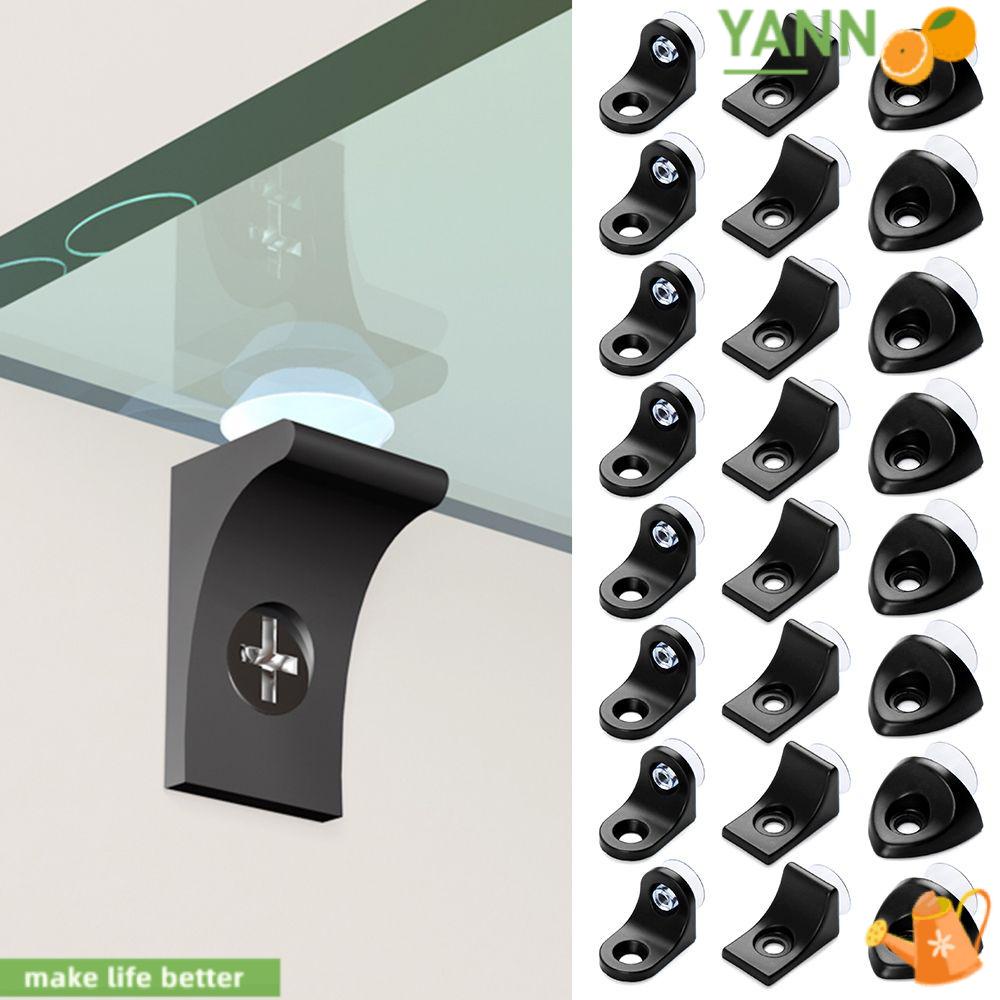 Bộ 8 Giá Đỡ Cố Định Kệ Tủ / Kính Nội Thất Có Giác Hút Tiện Lợi