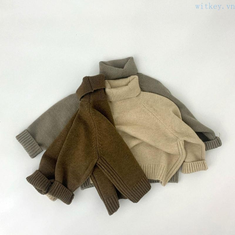 Áo Sweater Cổ Lọ Chui Đầu Thời Trang Mùa Xuân Cho Bé 3T 4T 5T 6T
