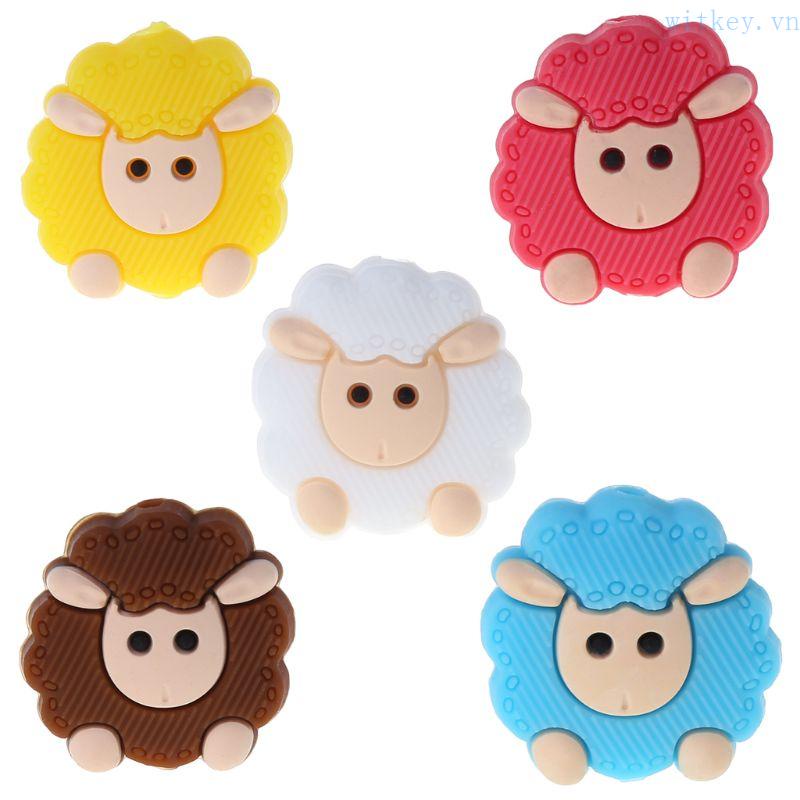 Lục Lạc Silicone Hình Chú Cừu Thân Thiện Với Môi Trường Cho Bé Mọc Răng