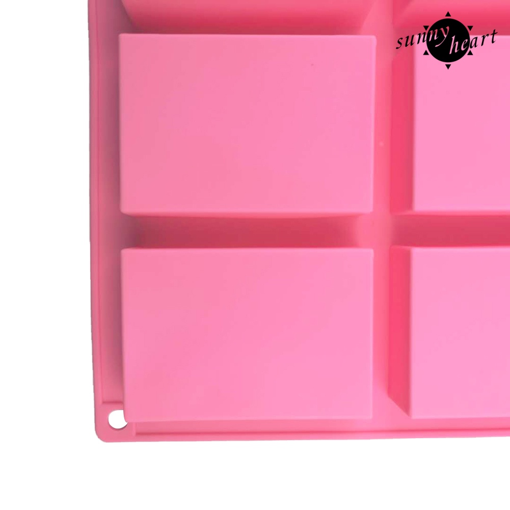 Khuôn Silicone Làm Bánh Không Dính 6 Ngăn Tiện Dụng