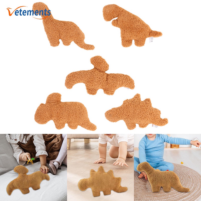 Thú Nhồi Bông Hình Khủng Long Bằng Cotton PP Mềm 5 Kiểu Tùy Chọn