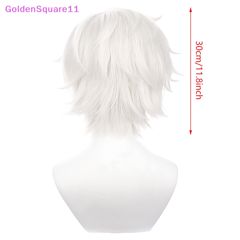 Tóc Giả Ngắn Màu Trắng Bạc Hóa Trang Nhân Vật Anime Jigoku Raku Gabimaru