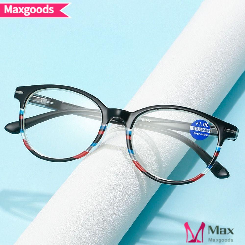 MAXG Kính Đọc Sách Gọng Siêu Nhẹ Phong Cách Vintage Thanh Lịch Thời Trang