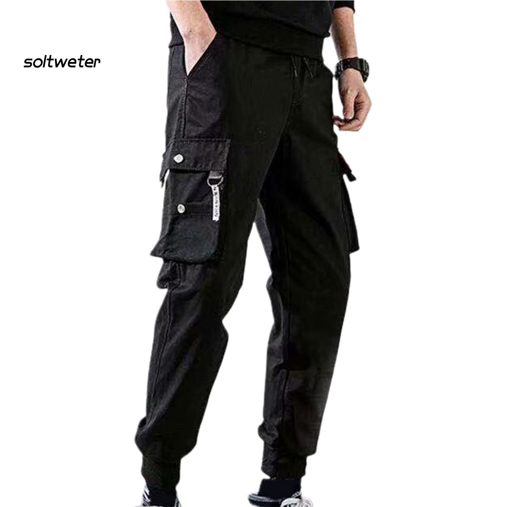 Quần Dài Lưng Thun Nhiều Túi Màu Sắc Thời Trang Mùa Xuân Cho Nam