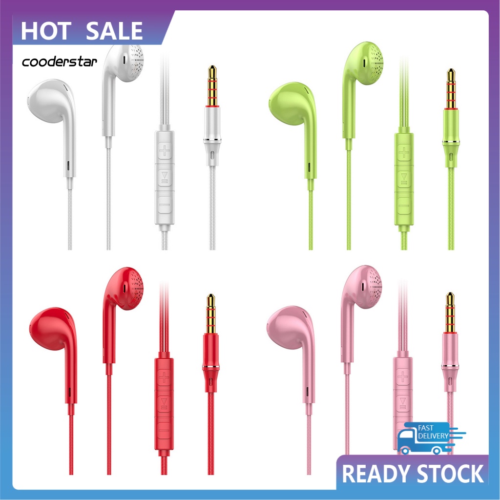 Tai Nghe Nhét Tai Có Dây 3.5mm Âm Thanh HiFi Sống Động Thông Minh