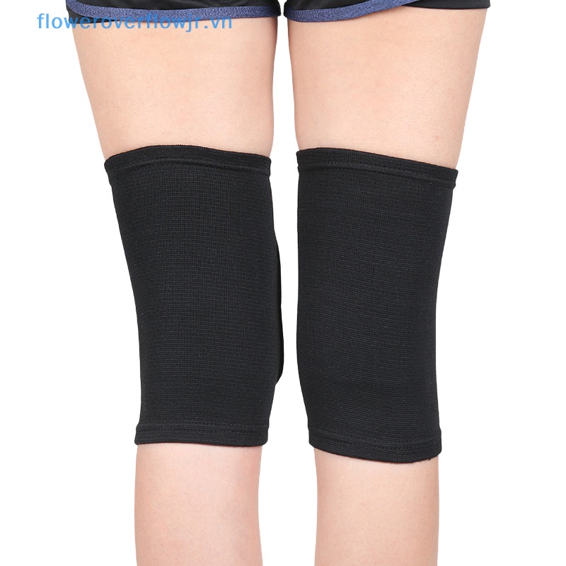 1 Cặp Đệm Bảo Vệ Đầu Gối Bằng Xốp Dày Co Giãn Hỗ Trợ Luyện Tập Yoga / Thể Hình