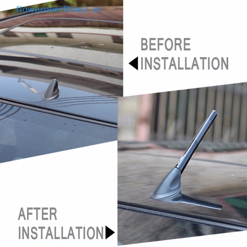 Ăng Ten Radio FM Bằng Sợi Carbon Màu Đen 4.7Inch Thông Dụng Kèm Ốc Vít Cho Xe Hơi