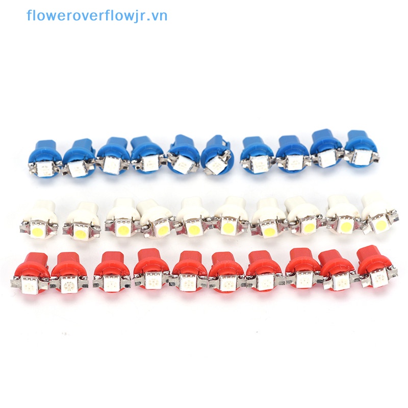 10 Bóng Đèn LED T5 B8.5D Gắn Bảng Điều Khiển Xe Hơi