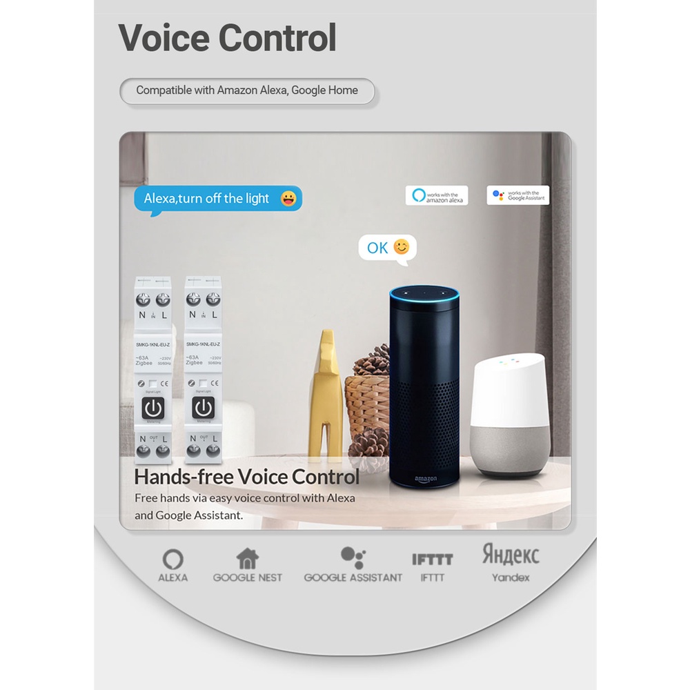 Bộ ngắt mạch thông minh Aubes Tuya Wifi