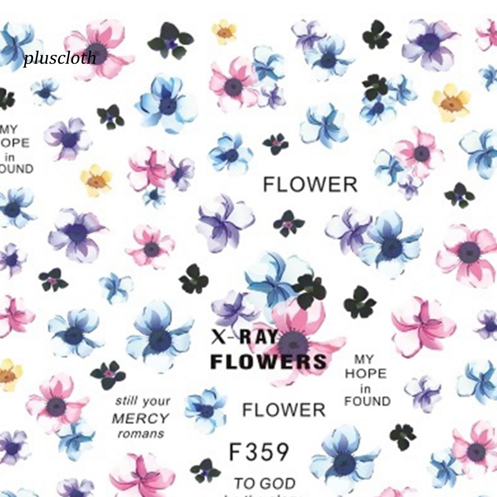 Miếng Dán Trang Trí Móng Tay Thêu Hoa Bằng Giấy Gọn Nhẹ Dễ Sử Dụng Cho Nữ