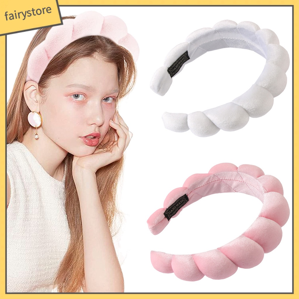 Băng Đô Cài Tóc Bằng Xốp Cao Không Trượt Màu Sắc Đơn Giản Phong Cách Hàn Quốc