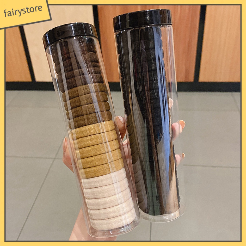 Bộ 20 Dây Cột Tóc Cao Su Co Giãn Có Thể Tái Sử Dụng Cho Nữ