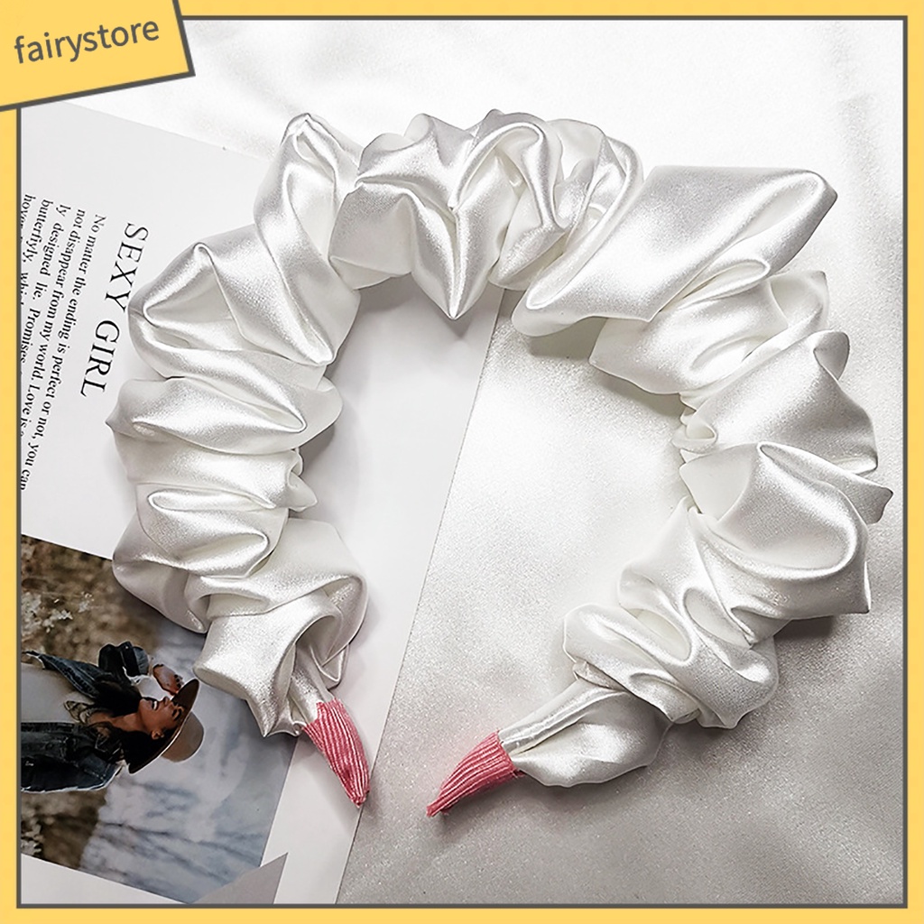 Kẹp Tóc Lụa Màu Trơn Chống Trượt Dùng Hàng Ngày