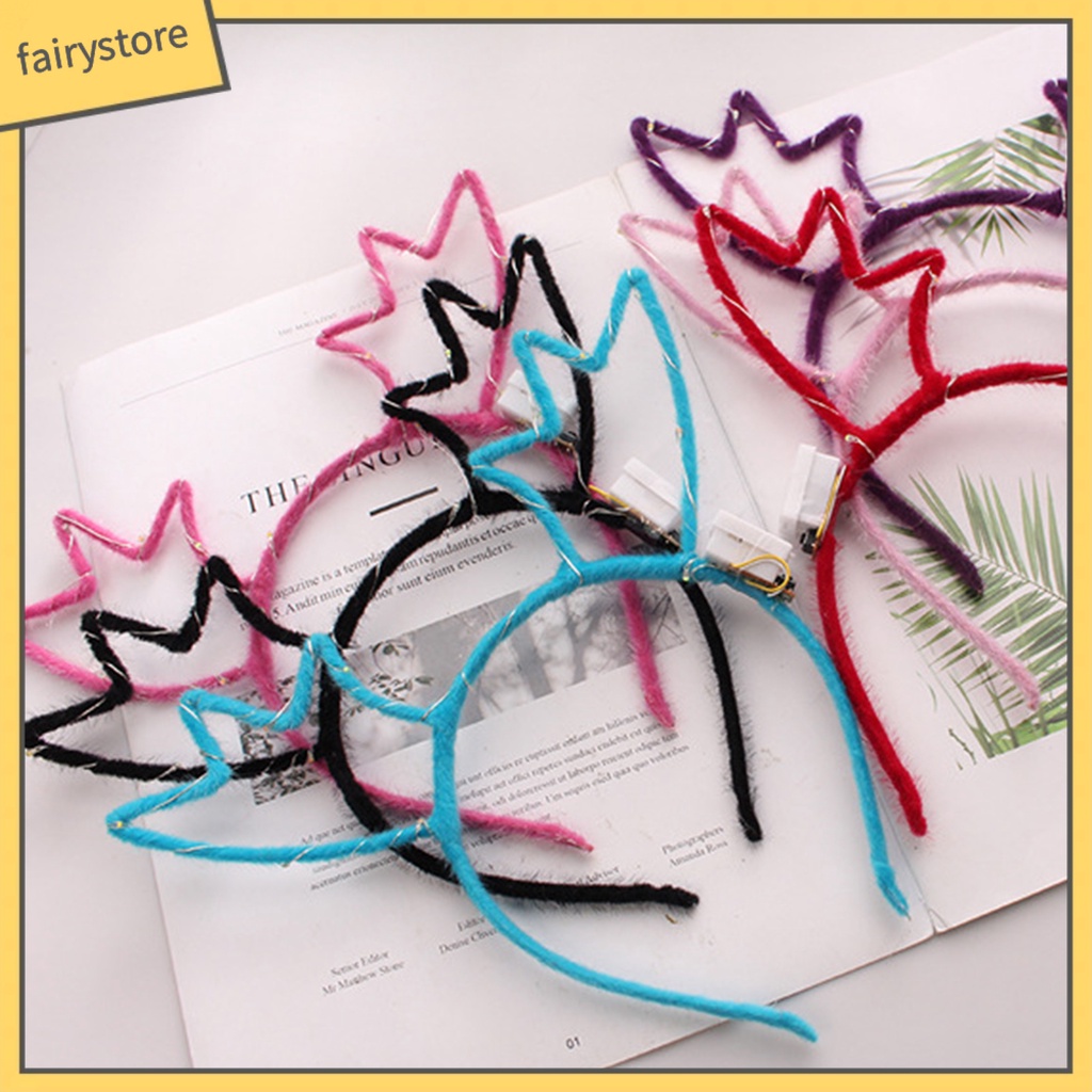 Băng Đô Cài Tóc Hình Sừng Hươu Phát Sáng Độc Đáo