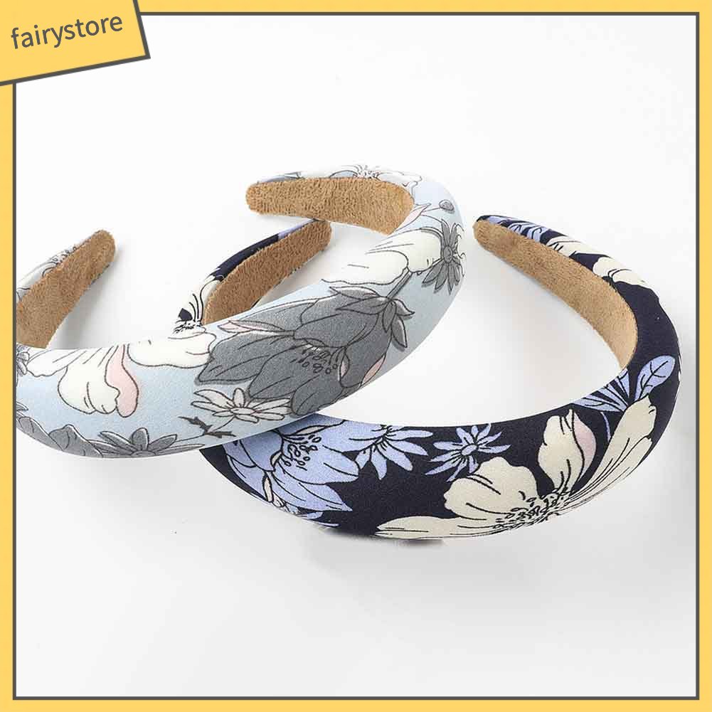 Băng Đô Cài Tóc Có Mút Xốp In Họa Tiết Da Báo Cho Nữ