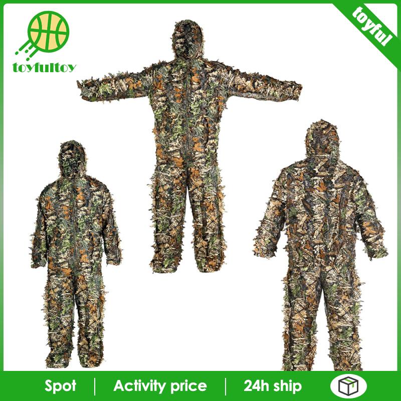 Bộ Đồ Hóa Trang Ghillie Thoáng Khí Có Mũ Trùm Tiện Dụng