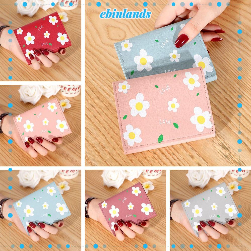 Ví Nữ Da PU Họa Tiết Hoa Dễ Thương