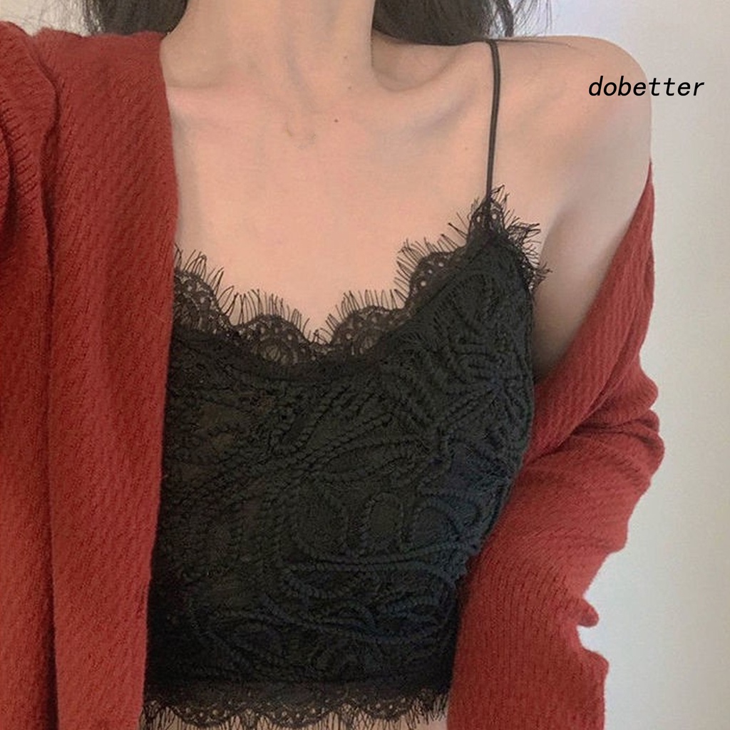 Áo Lót Crop Top Hai Dây Cổ Chữ V Màu Sắc Đơn Giản Cho Nữ