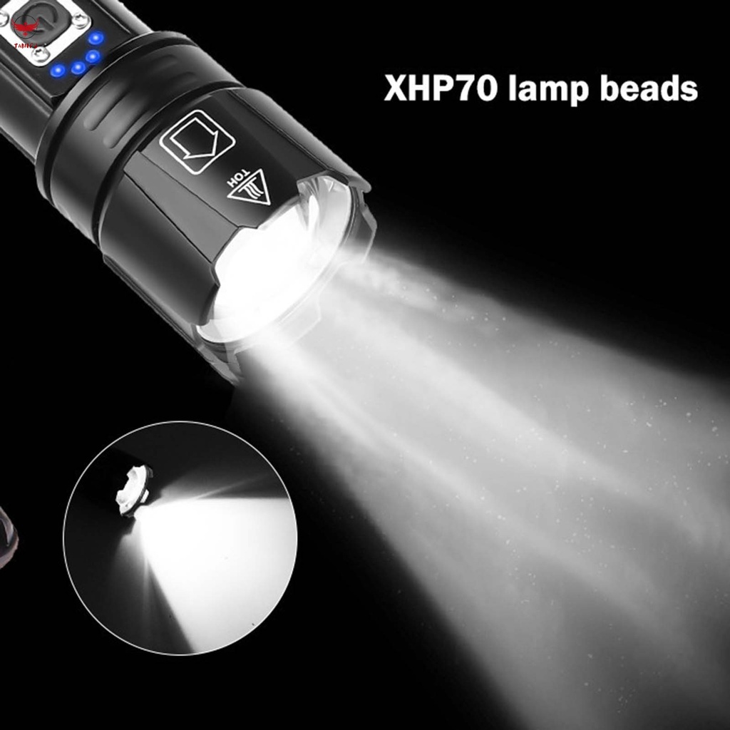 Đèn Pin Mini Chống Thấm Nước Kèm Sạc Usb Tiện Dụng Mang Theo Cắm Trại