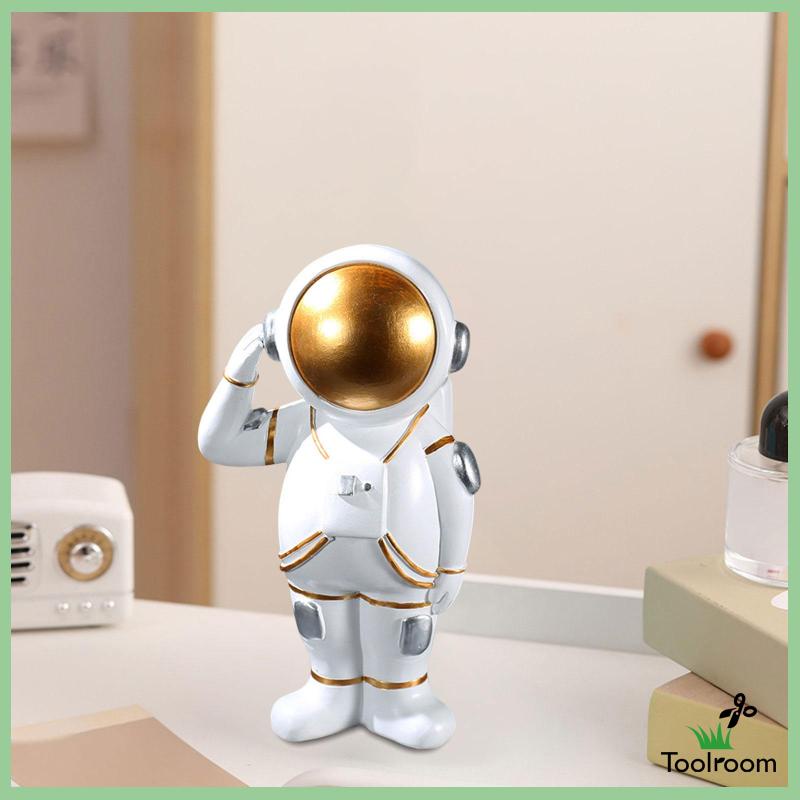 [Toolroom] Tượng Phi Hành Gia Điêu Khắc Để Sách Để Bàn