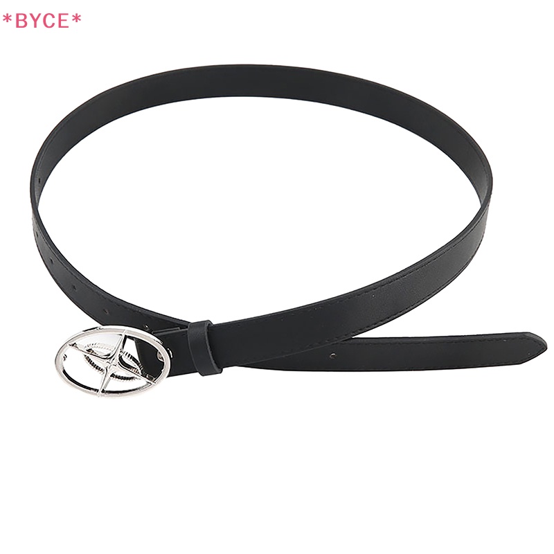 Thắt Lưng Da Khóa Kim Loại Hình Ngôi Sao Phong Cách Goth Thời Trang Cho Nam Và Nữ Mới