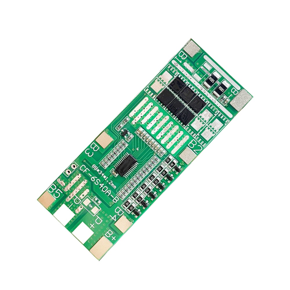 RIRIHI Bảng Mạch Cân Bằng Bảo Vệ Pin Lithium 6S 24V 40A 20A