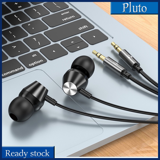 Mới Tai Nghe Nhét Tai Jack 3.5mm + 3.5mm Có Micro Âm Thanh Siêu Trầm Điện Thoại