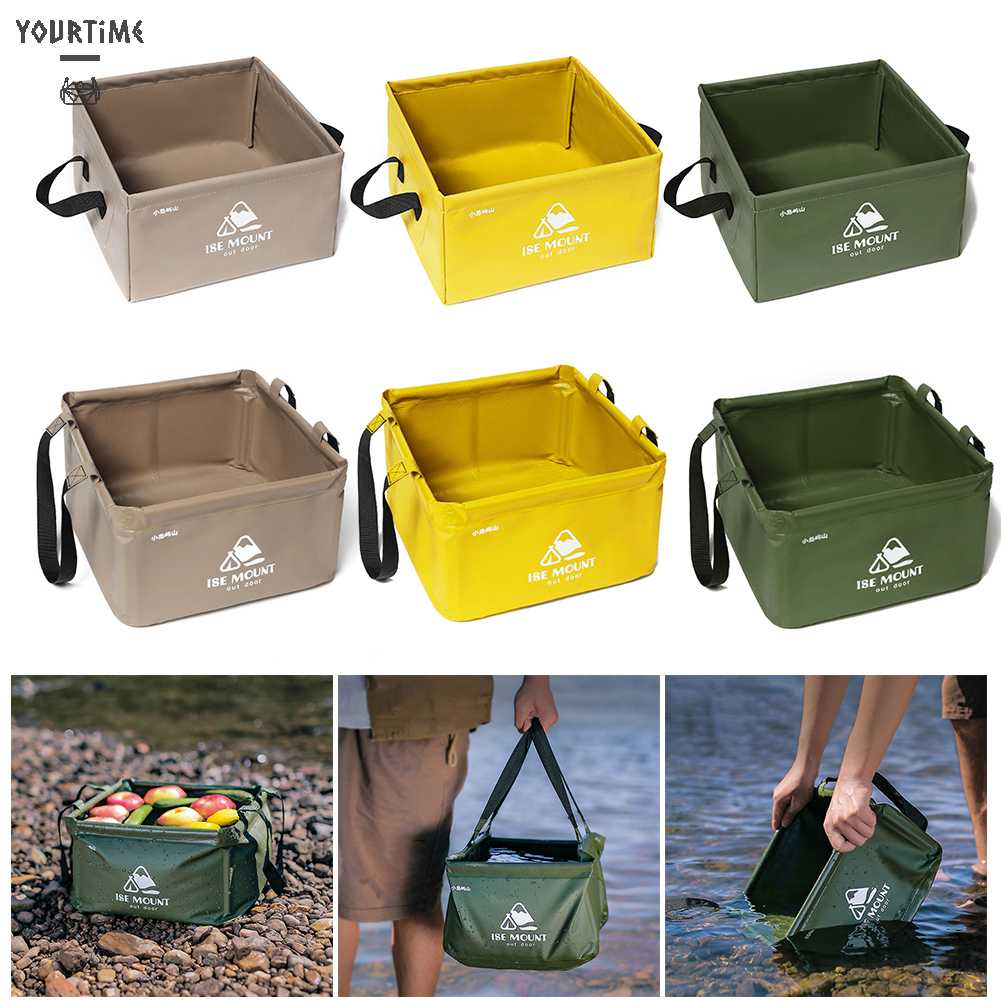 Xô Đựng Nước Có Thể Gấp Gọn Tiện Dụng Khi Đi Cắm Trại