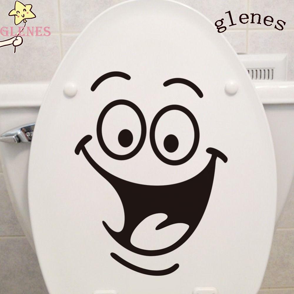 Nhãn Dán Toilet Hiệu Ứng Lập Thể Hình Đôi Mắt To Dễ Thương DIY