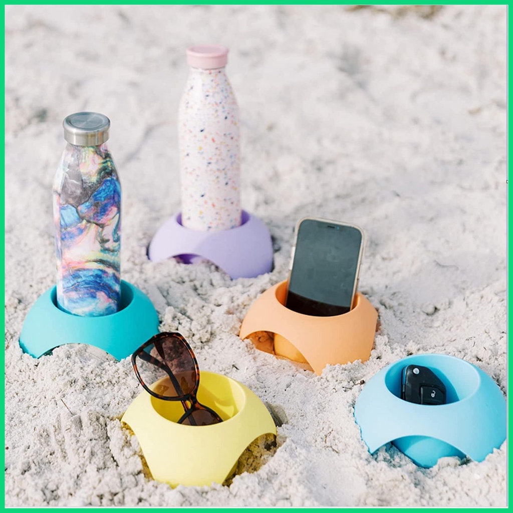 Set 5 Giá Đỡ Cốc Nước 3 Chân Đa Năng Tiện Dụng Khi Đi Biển / Nghỉ Mát