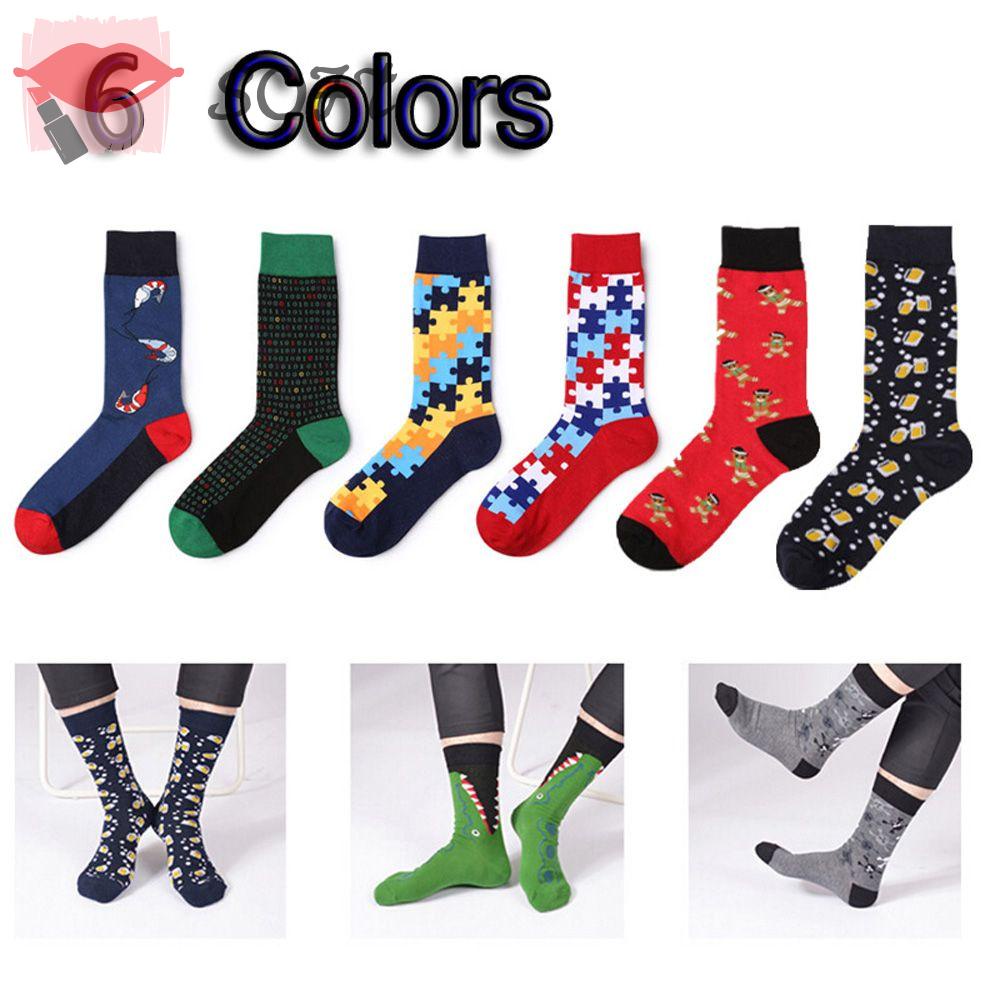 Tất Nam Giữ Ấm Mùa Đông In Họa Tiết Thời Trang