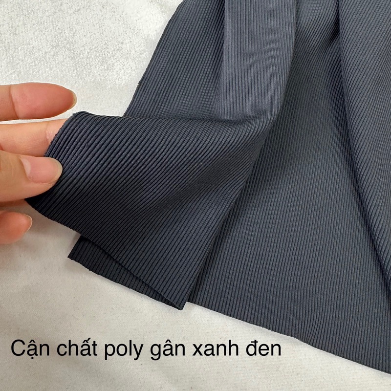 Vải thun gân, Thun Poly ,- may Đồ Tập-Bộ bó sát-gân nhỏ- co giãn tốt