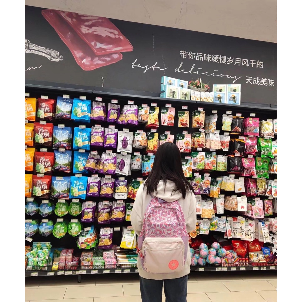 Balo Converse Màu Hồng / Tím In Logo Trái Tim Dung Tích Lớn Cho Nam Và Nữ 1066