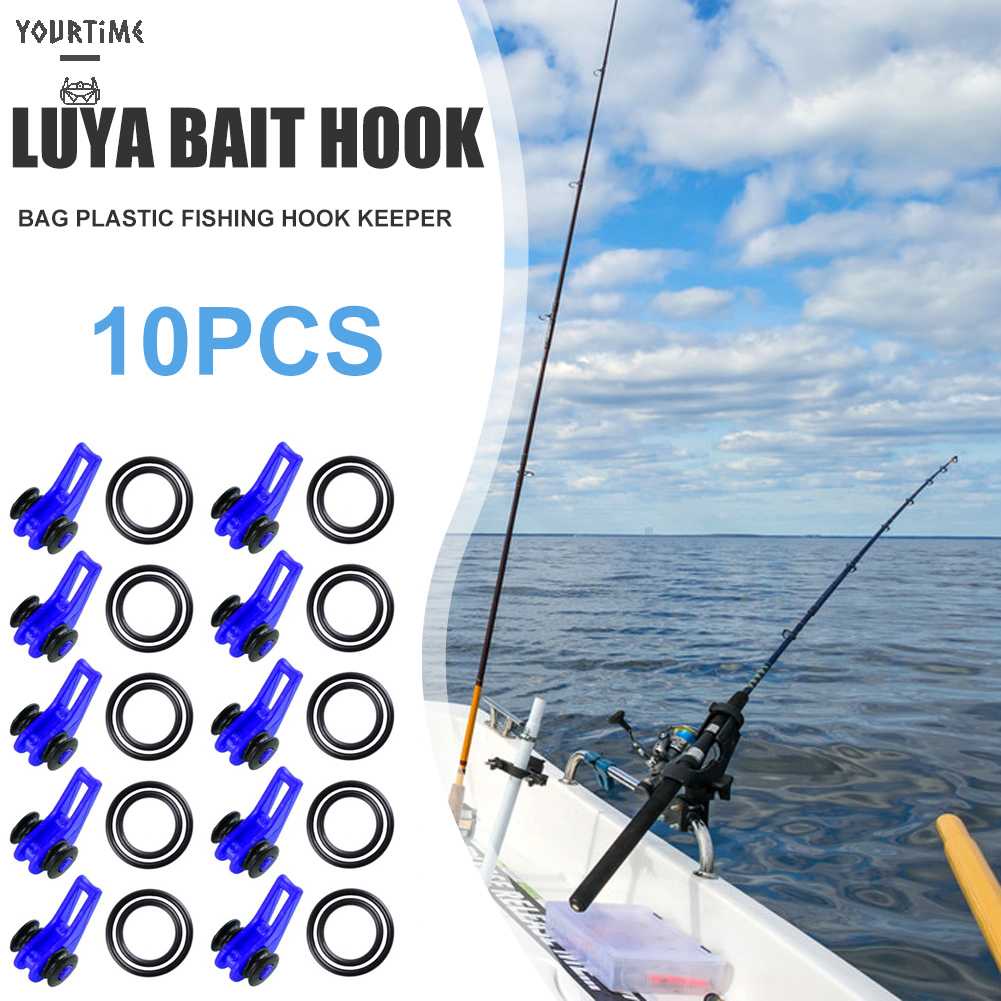 Bộ 10 Kẹp Giữ Lưỡi Câu Cá An Toàn