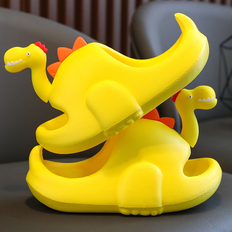 Dép eva Đế Mềm Chống Trượt In Hình Khủng Long Thời Trang Mùa Hè Cho Gia Đình
