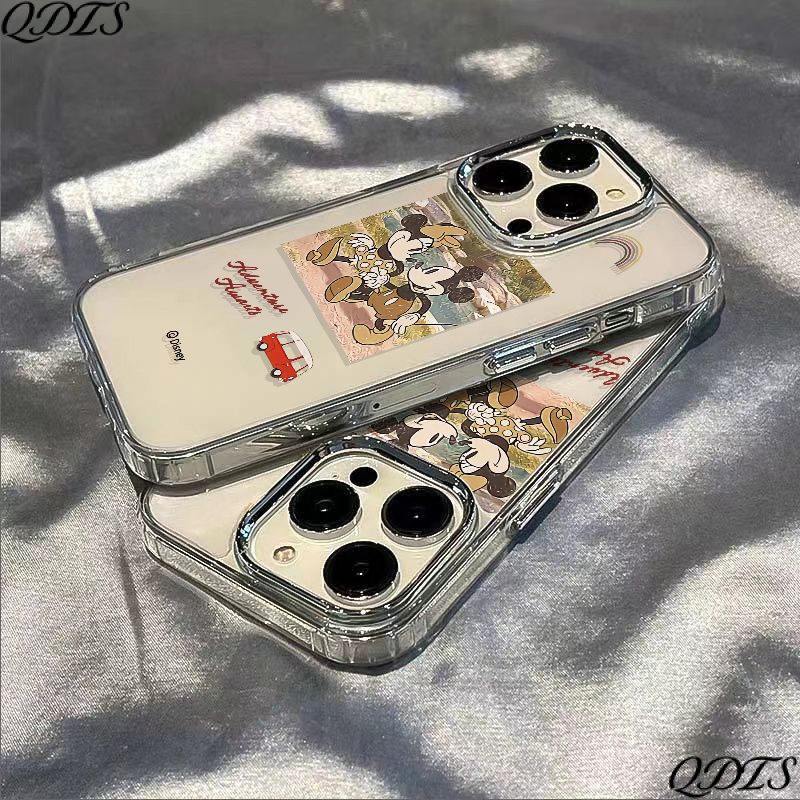 ✅Ốp Điện Thoại Dẻo Họa Tiết Hoạt Hình Mickey Minnie Dễ Thương Chống Sốc Cho Iphone 7max plus 14pro 8iPhone12 11 13
