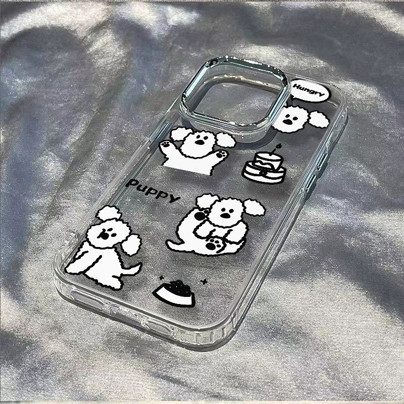 ✅Ốp Điện Thoại Dẻo Họa Tiết Hoạt Hình Chú Chó Dễ Thương Chống Sốc Cho Iphone 14Pro 12 13 plus max 8711